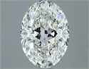 Natural Diamond 1.01 Carats, Oval with  Cut, H Color, SI1 Clarity and Certified by IGI