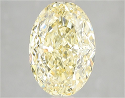Picture of Lab Grown Diamond 3.02 Carats, Oval with  Cut, Fancy Intense Yellow Color, VS1 Clarity and Certified by IGI