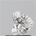 Natural Diamond 0.50 Carats, Heart with  Cut, G Color, SI1 Clarity and Certified by GIA