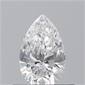 Diamante Natural 0.50 quilates, De pera , Color E, claridad SI1 y certificado GIA
