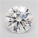 Lab Grown Diamond 3.57 Carats, Round with Excellent Cut, D Color, VS2 Clarity and Certified by GIA