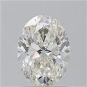 Natural Diamond 1.50 Carats, Oval with  Cut, J Color, SI1 Clarity and Certified by GIA