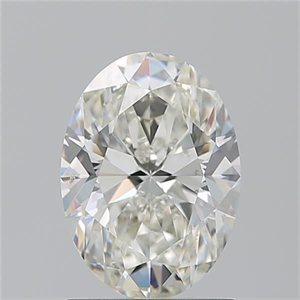 Picture of Natural Diamond 1.50 Carats, Oval with  Cut, J Color, SI1 Clarity and Certified by GIA