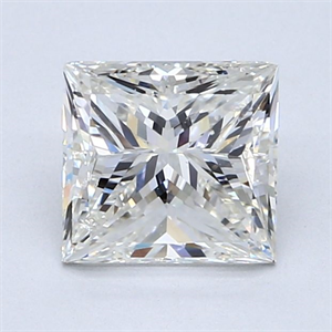 Foto Diamante Natural 1.90 quilates, Princesa , Color G, claridad SI1 y certificado GIA de