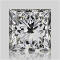 Natural Diamond 1.01 Carats, Princess with  Cut, J Color, VVS2 Clarity and Certified by GIA