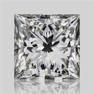 Picture of Natural Diamond 1.01 Carats, Princess with  Cut, J Color, VVS2 Clarity and Certified by GIA