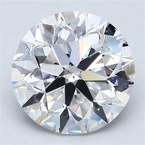 Picture of Natural Diamond 3.01 Carats, Round with Very Good Cut, E Color, SI2 Clarity and Certified by GIA