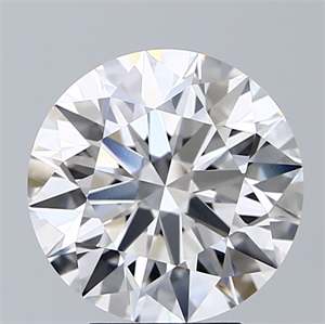 Picture of Lab Grown Diamond 3.57 Carats, Round with Excellent Cut, E Color, VS1 Clarity and Certified by GIA