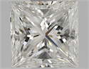 Natural Diamond 0.80 Carats, Princess with  Cut, H Color, VVS2 Clarity and Certified by GIA