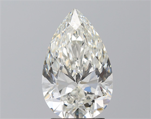 Picture of Natural Diamond 2.70 Carats, Pear with  Cut, H Color, VS2 Clarity and Certified by HRD