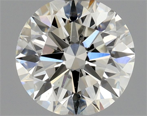 Picture of Natural Diamond 0.50 Carats, Round with Excellent Cut, G Color, SI1 Clarity and Certified by GIA