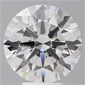 Lab Grown Diamond 5.56 Carats, Round with Ideal Cut, F Color, VVS2 Clarity and Certified by IGI