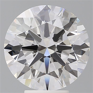 Picture of Lab Grown Diamond 5.56 Carats, Round with Ideal Cut, F Color, VVS2 Clarity and Certified by IGI