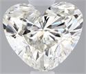 Natural Diamond 0.51 Carats, Heart with  Cut, H Color, SI2 Clarity and Certified by IGI