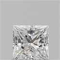 Natural Diamond 0.71 Carats, Princess with  Cut, E Color, VVS2 Clarity and Certified by GIA