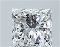 Natural Diamond 1.01 Carats, Princess with  Cut, F Color, VS2 Clarity and Certified by GIA