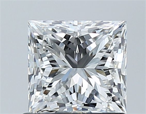 Picture of Natural Diamond 1.01 Carats, Princess with  Cut, F Color, VS2 Clarity and Certified by GIA