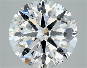 Picture of Natural Diamond 3.02 Carats, Round with Excellent Cut, F Color, I1 Clarity and Certified by GIA