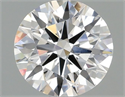 Lab Grown Diamond 1.08 Carats, Round with Ideal Cut, D Color, VS2 Clarity and Certified by IGI