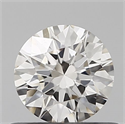 Natural Diamond 0.45 Carats, Round with Excellent Cut, I Color, IF Clarity and Certified by IGI