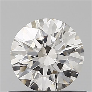 Picture of Natural Diamond 0.45 Carats, Round with Excellent Cut, I Color, IF Clarity and Certified by IGI