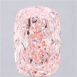 Picture of Lab Grown Diamond 15.04 Carats, CUSHION MODIFIED with  Cut, Fancy Vivid Pink Color, VVS2 Clarity and Certified by IGI