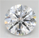Lab Grown Diamond 3.02 Carats, Round with Ideal Cut, D Color, IF Clarity and Certified by IGI