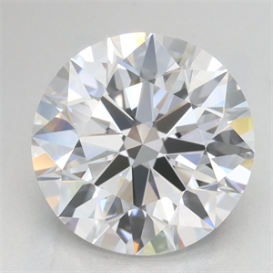 Picture of Lab Grown Diamond 3.02 Carats, Round with Ideal Cut, D Color, IF Clarity and Certified by IGI