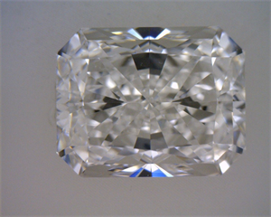 Picture of Natural Diamond 1.51 Carats, Radiant with  Cut, E Color, VS2 Clarity and Certified by GIA