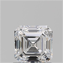 Natural Diamond 1.01 Carats, Asscher with  Cut, E Color, VS2 Clarity and Certified by GIA