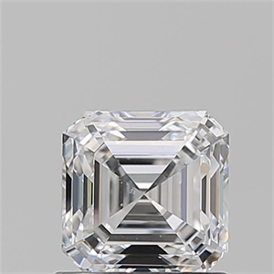 Picture of Natural Diamond 1.01 Carats, Asscher with  Cut, E Color, VS2 Clarity and Certified by GIA