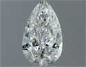 Natural Diamond 0.50 Carats, Pear with  Cut, H Color, SI2 Clarity and Certified by GIA