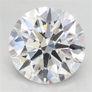 Picture of Lab Grown Diamond 2.61 Carats, Round with Excellent Cut, D Color, VVS1 Clarity and Certified by GIA