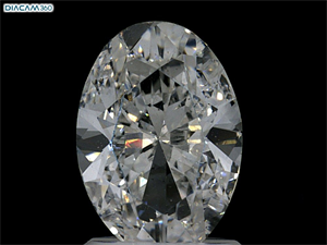 Picture of Natural Diamond 1.80 Carats, Oval with  Cut, F Color, VS1 Clarity and Certified by GIA