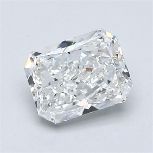 Foto Diamante Natural 1.21 quilates, Radiante , Color F, claridad SI1 y certificado GIA de