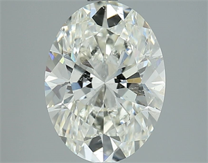 Picture of Natural Diamond 2.51 Carats, Oval with  Cut, J Color, SI2 Clarity and Certified by GIA