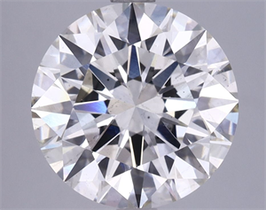 Picture of Lab Grown Diamond 3.72 Carats, Round with Excellent Cut, G Color, SI1 Clarity and Certified by IGI