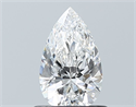 Diamante Natural 0.70 quilates, De pera , Color E, claridad VS1 y certificado GIA