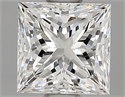 Natural Diamond 1.00 Carats, Princess with  Cut, E Color, VVS1 Clarity and Certified by GIA