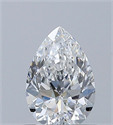 Diamante Natural 0.60 quilates, De pera , Color F, claridad VS1 y certificado GIA
