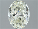 Natural Diamond 2.52 Carats, Oval with  Cut, K Color, VS2 Clarity and Certified by IGI