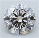 Lab Grown Diamond 4.25 Carats, Round with Ideal Cut, G Color, VS1 Clarity and Certified by IGI