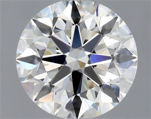 Picture of Natural Diamond 0.90 Carats, Round with Excellent Cut, H Color, VS1 Clarity and Certified by GIA