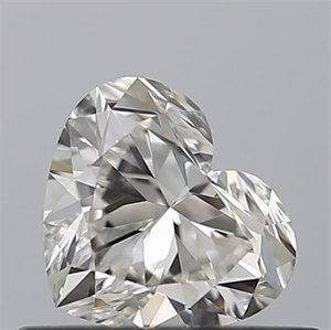 Picture of Natural Diamond 0.52 Carats, Heart with  Cut, H Color, VVS2 Clarity and Certified by GIA