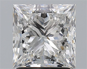 Foto Diamante Natural 2.01 quilates, Princesa , Color F, claridad SI1 y certificado GIA de