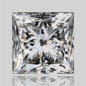 Picture of Natural Diamond 1.01 Carats, Princess with  Cut, G Color, SI1 Clarity and Certified by GIA