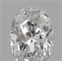 Natural Diamond 0.19 Carats, Oval with  Cut, D Color, VS2 Clarity and Certified by IGI