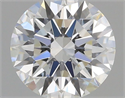 Diamante Natural 0.74 quilates, Redondo , Color G, claridad VVS1 y certificado GIA