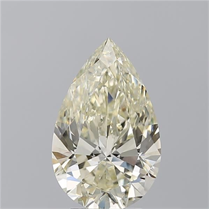 Picture of Natural Diamond 4.01 Carats, Pear with  Cut, K Color, SI1 Clarity and Certified by IGI