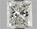 Natural Diamond 0.91 Carats, Princess with  Cut, J Color, VS1 Clarity and Certified by GIA